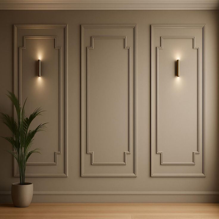 pre cut wall paneling kit nested 3 panel wainscoting ready to install accent wall etsy